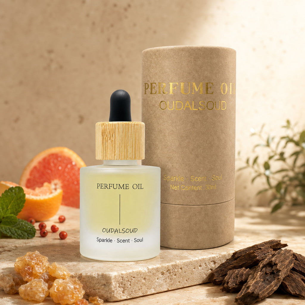 Amber & Oud Alcohol-Free Perfume Oil – 30ml | Long-Lasting Woody Aromatic Fragrance