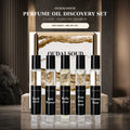 OUDALSOUD Alcohol-Free Perfume Oil Discovery Set II – 5 × 10ml | Long-Lasting Natural Fragrance Gift Set