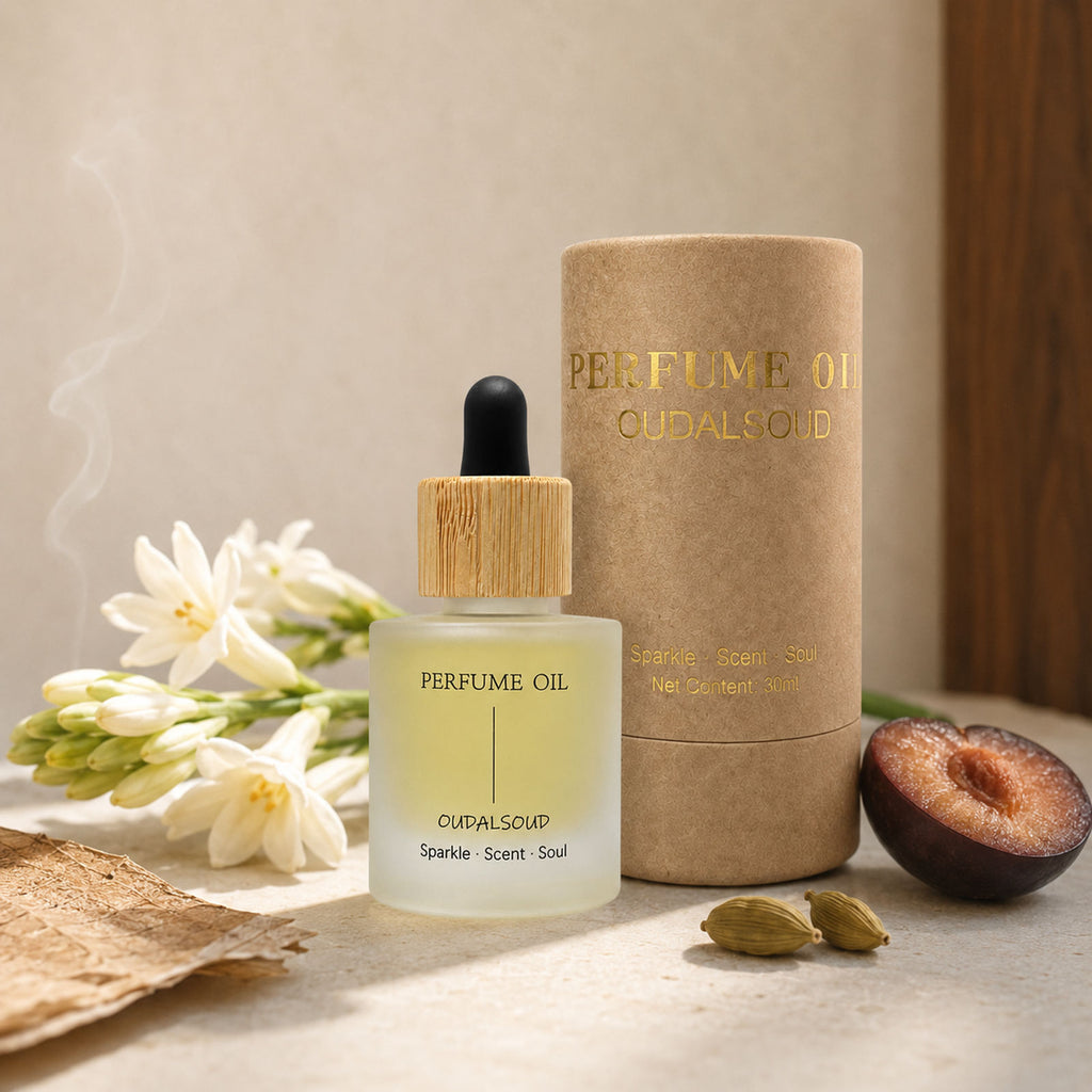 Library Collection Tuberose Alcohol-Free Perfume Oil – 30ml | Long-Lasting Floral Fragrance