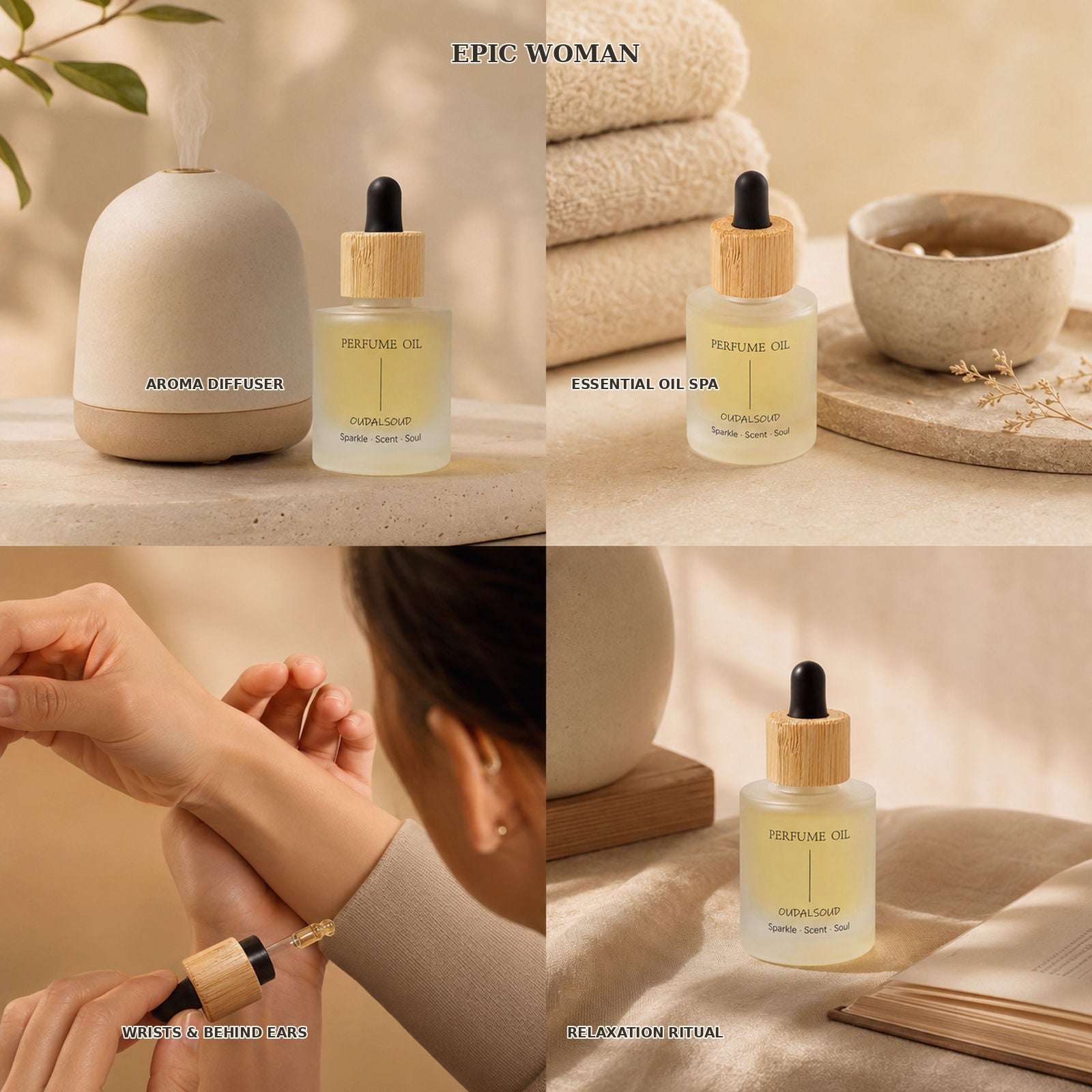 Epic Woman Alcohol-Free Perfume Oil – 30ml | Long-Lasting Floral Oriental Fragrance