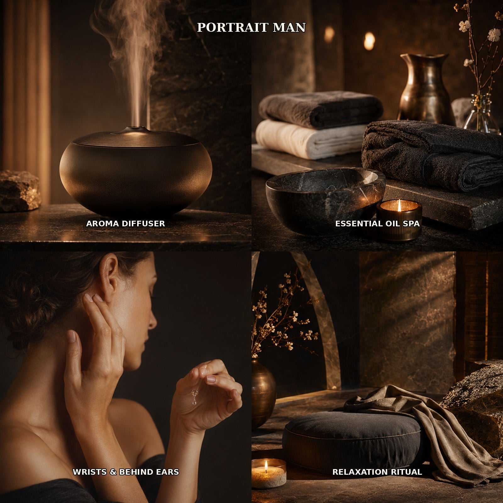 Portrait Man Vetiver Alcohol-Free Perfume Oil – 30ml | Long-Lasting Woody Fragrance