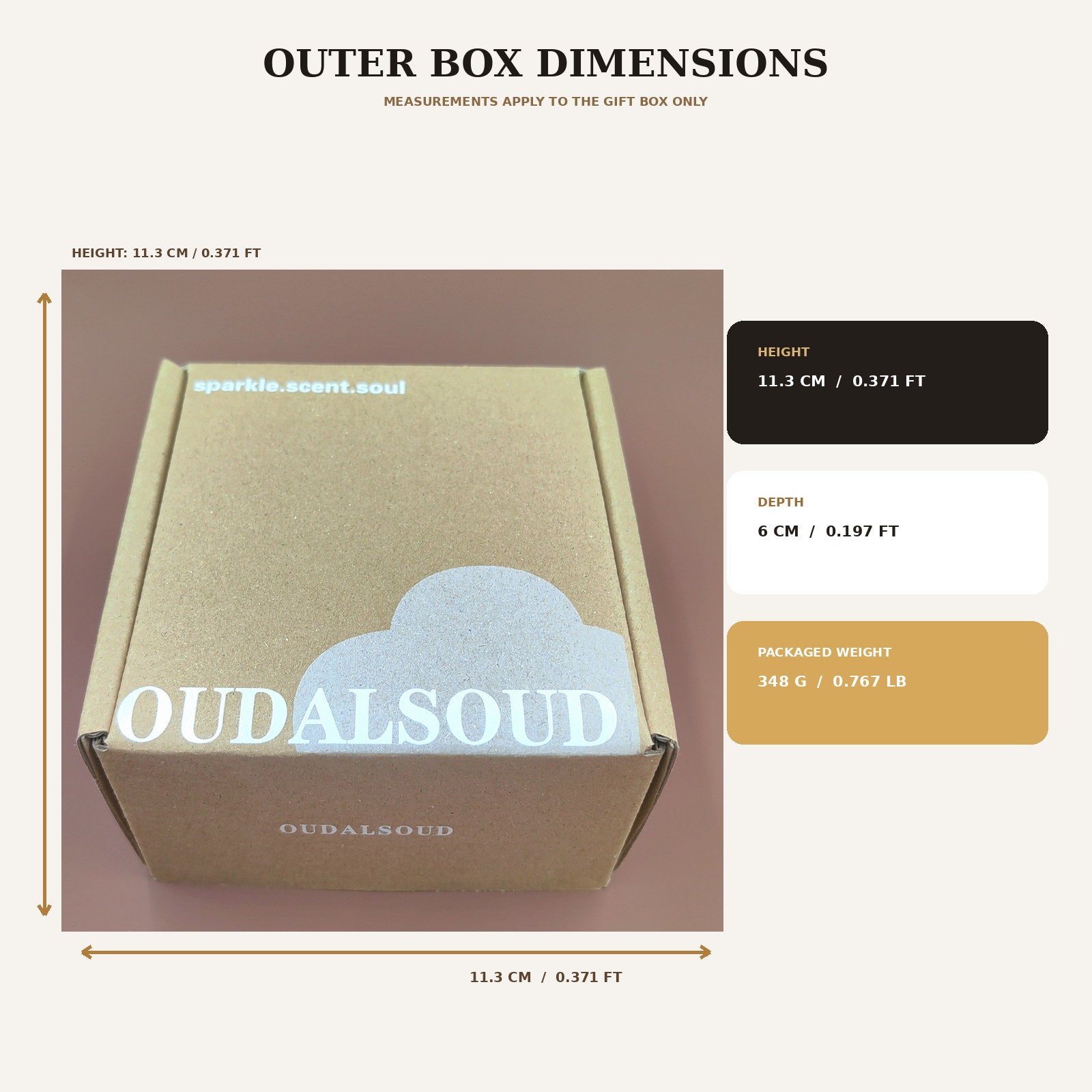 Oud Vanilla Bakhoor Incense – 80g | Long-Lasting Arabic Home Fragrance Gift Box