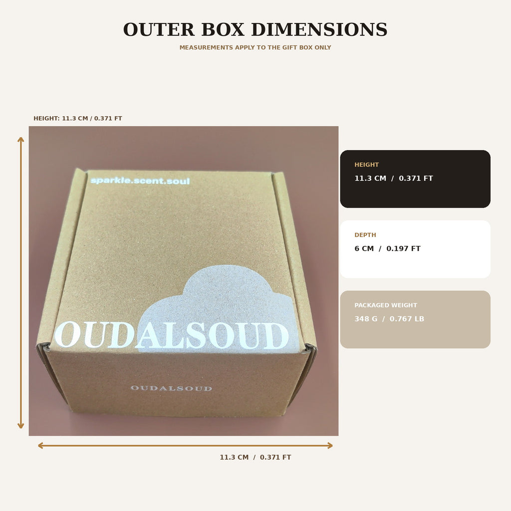 Oud Musk Bakhoor Incense – 80g | Long-Lasting Soft Woody Home Fragrance Gift Box