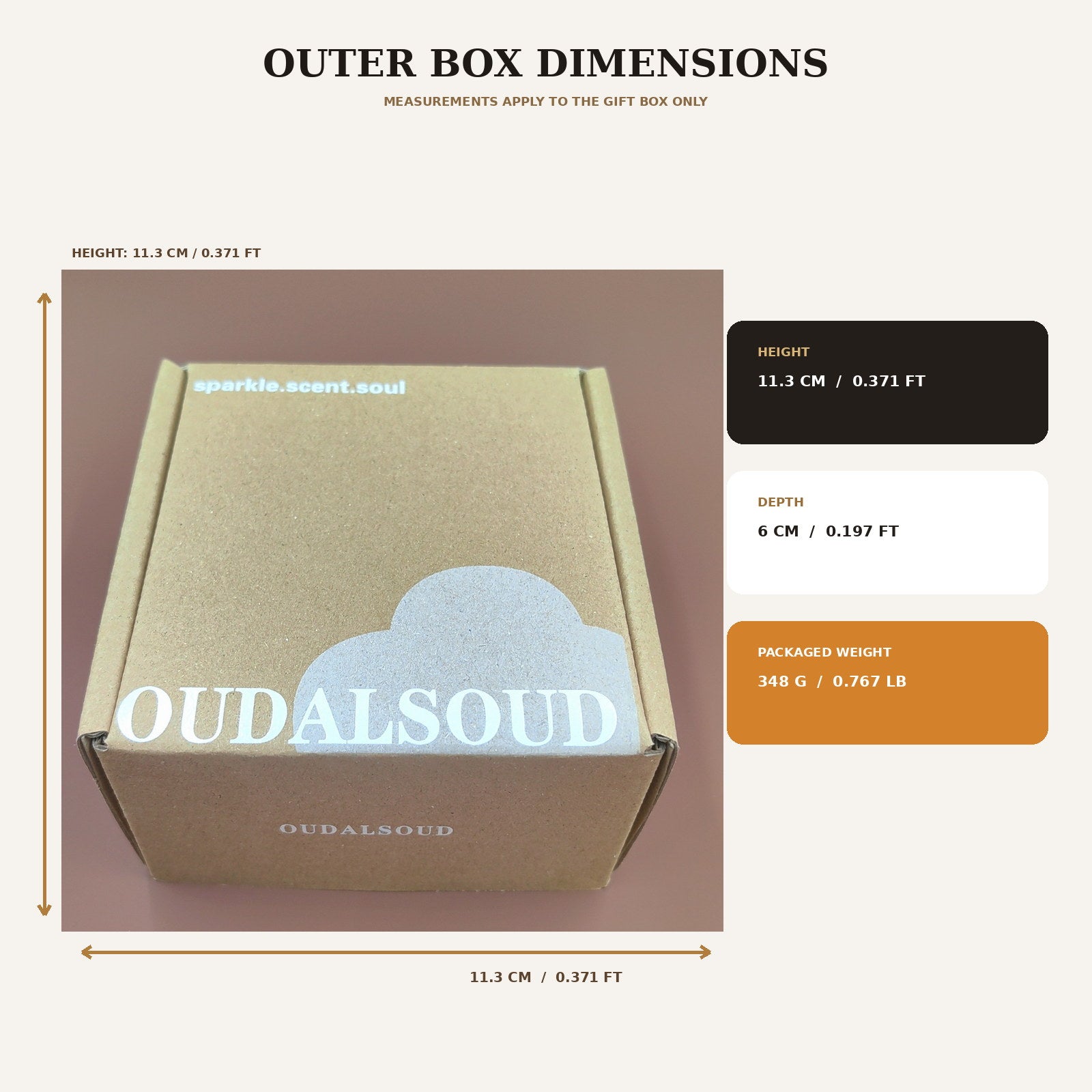Amber Oud Bakhoor Incense – 80g | Long-Lasting Rich Arabic Home Fragrance Gift Box