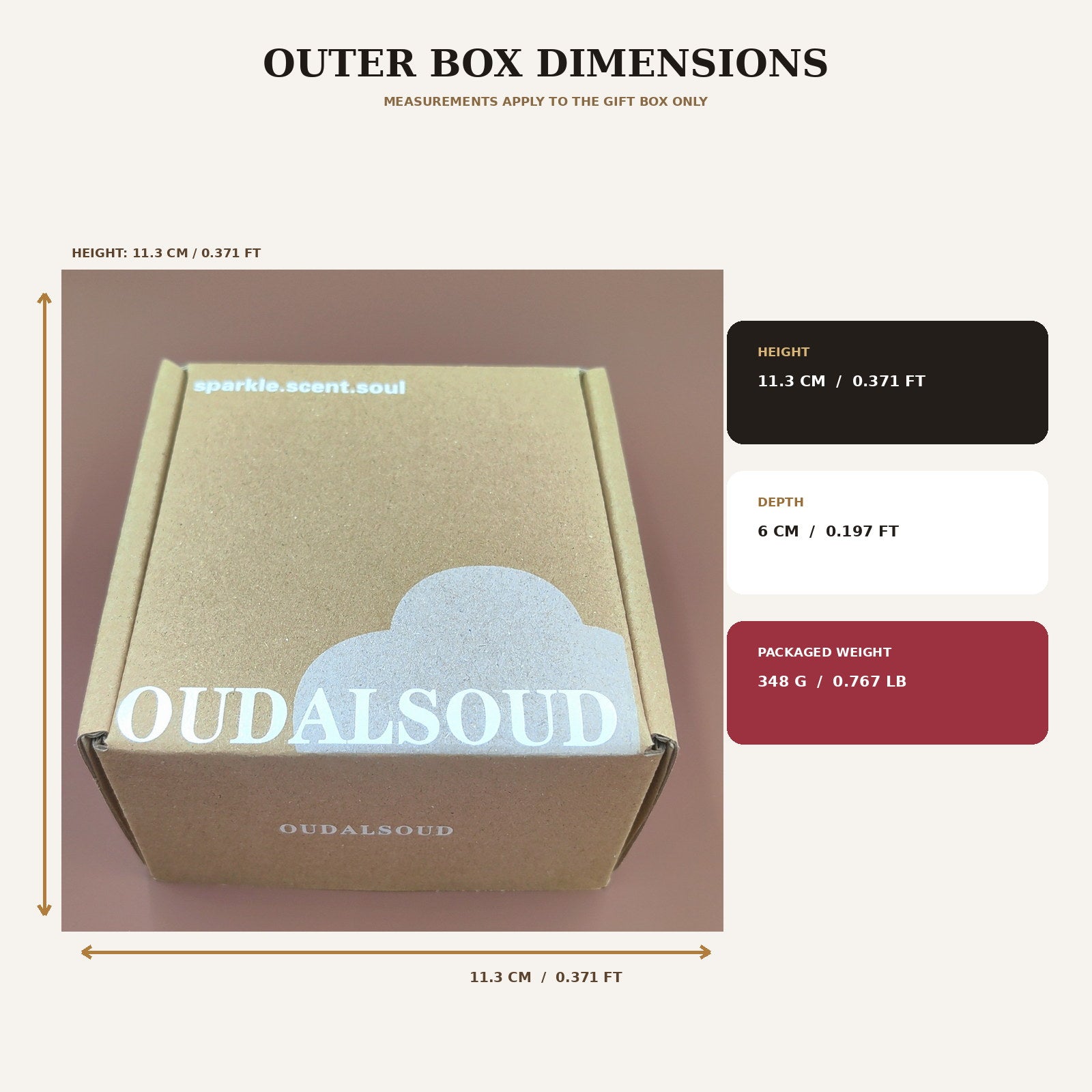 Oud Rose Bakhoor Incense – 80g | Long-Lasting Floral Oud Home Fragrance Gift Box