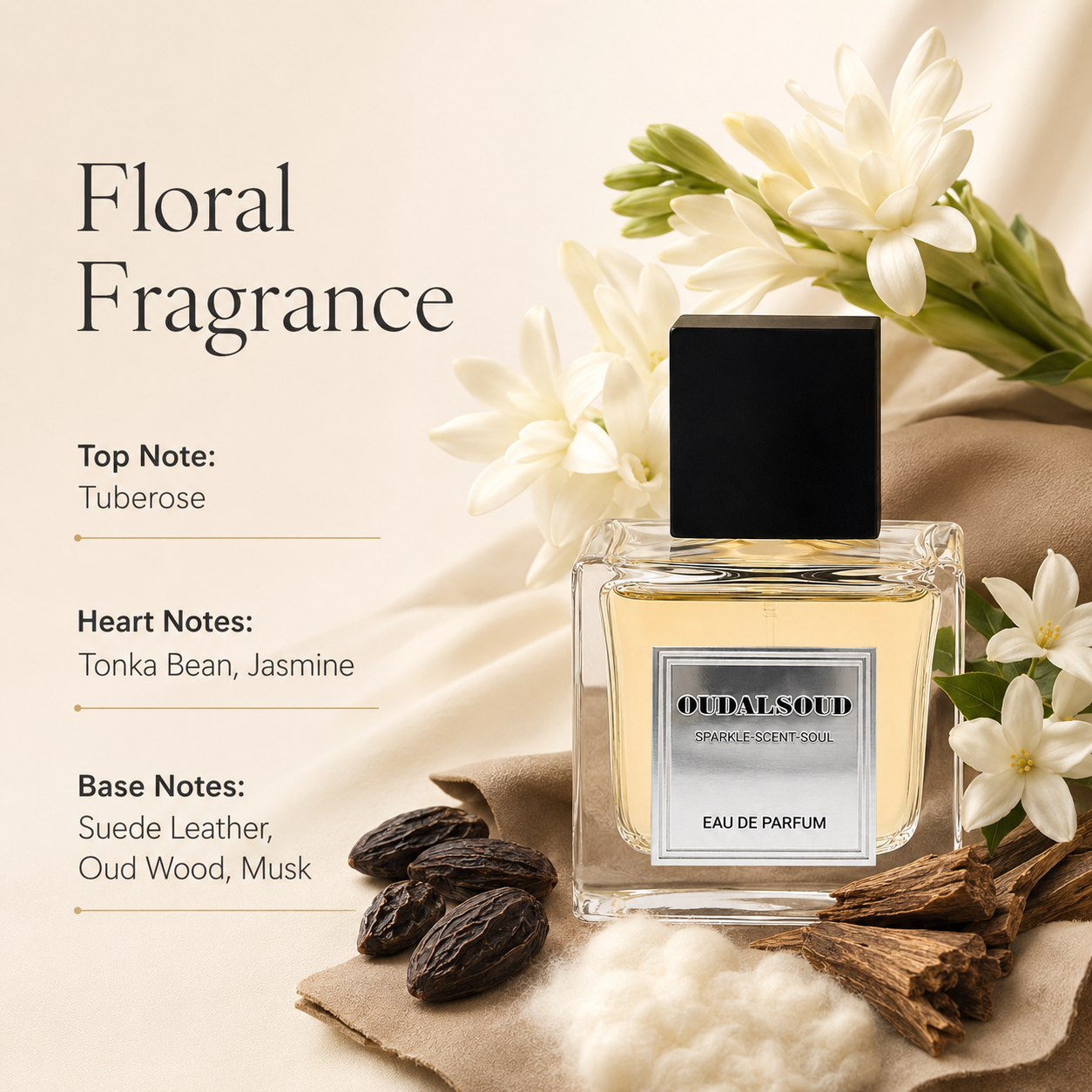 Dark Night Tuberose Floral Extrait de Parfum for Women – 100ml